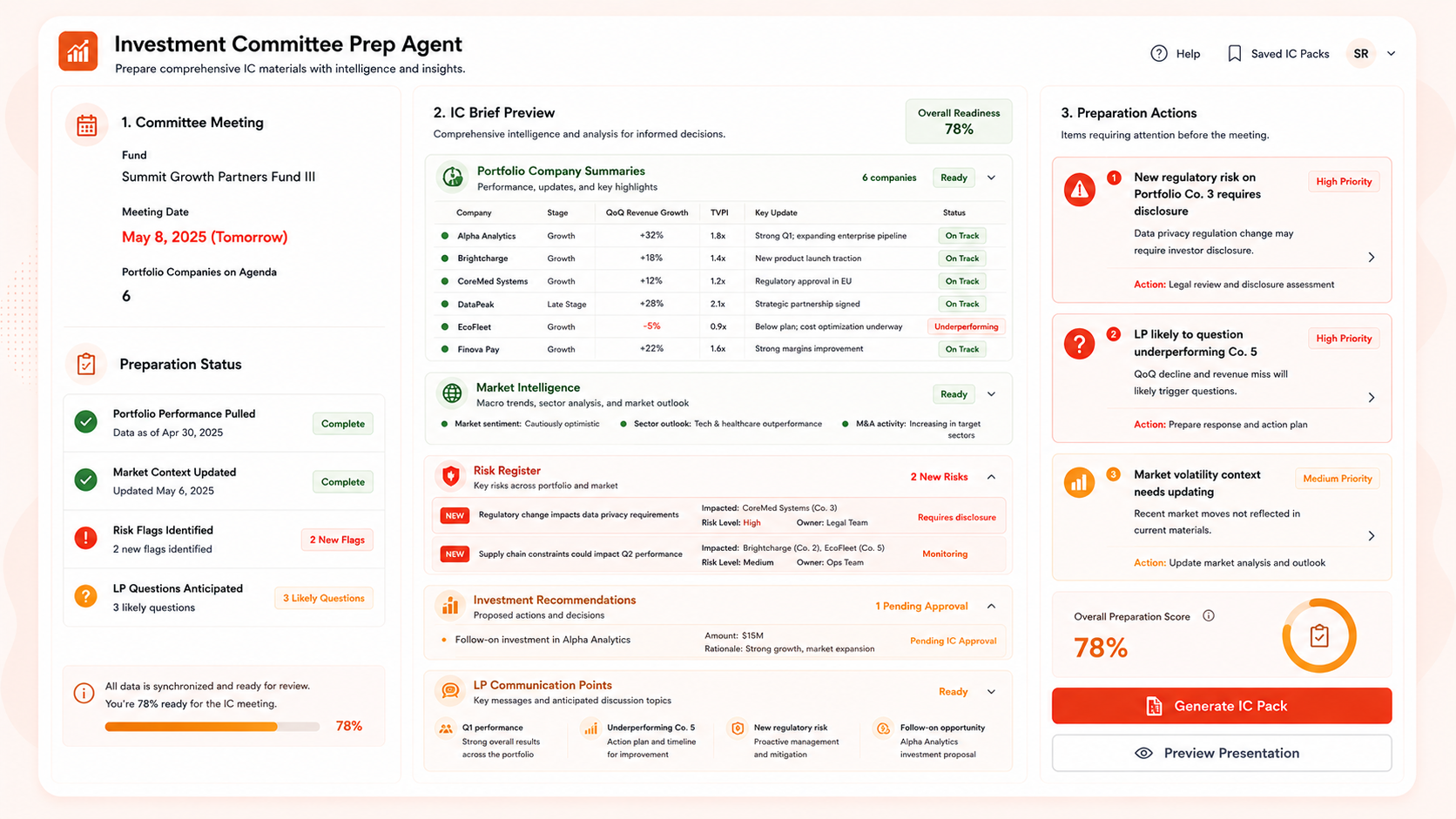 Investment Committee Prep Agent